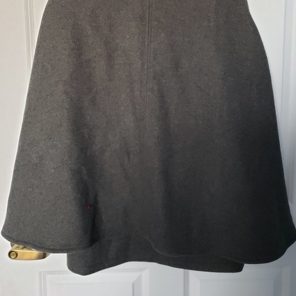 BCBG Generation Wool Blend Double Breasted Gray Cape Jacket - Picture 3 of 11